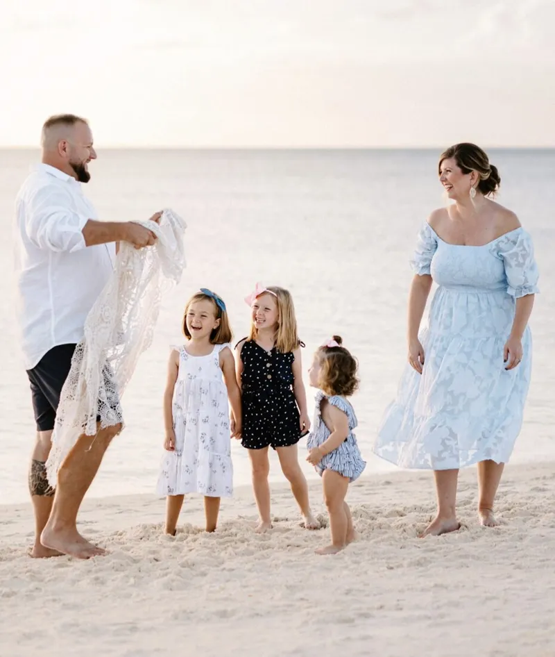 An Acton Academy Estero family on the beach